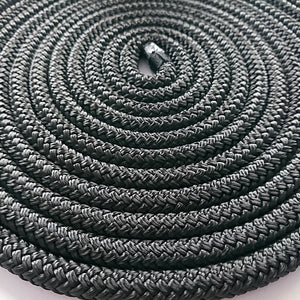 3/8*20 Black Double Braided Nylon Polyester Dock Rope