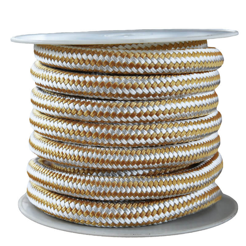 1/2*200' gold/white double braid nylon anchor rope marine rope – SANTONG